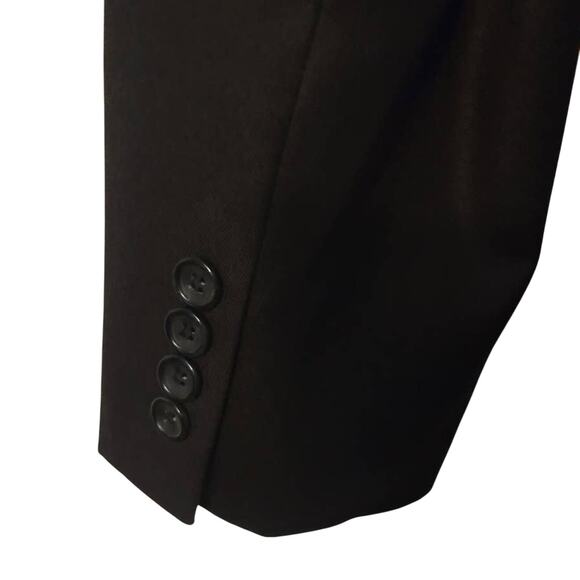 Caravelli Italy Black Super 150's Men's Business Suit Jacket 40L 34W - Picture 3 of 7